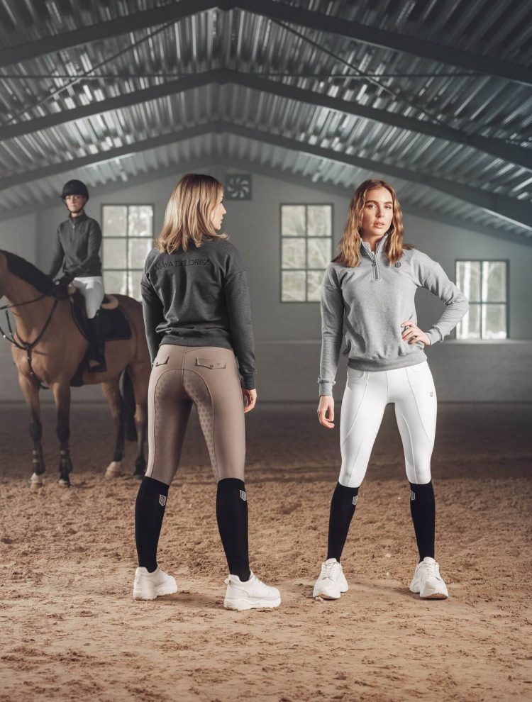 Riding Compression Breeches Dressage Supreme Champagne